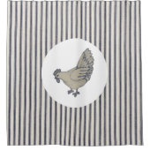  kippen en schoppenstelen douchegordijn (Voorkant)