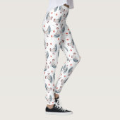 Kippen En Stippen Overal Print Leggings (Rechts)