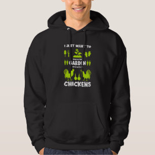 Kippen en tuinieren hoodie