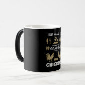 Kippen en tuinieren magische mok (Voorkant links)