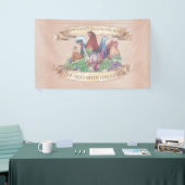 Kippen en wijn spandoek (Beurs)