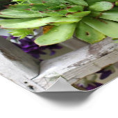 kippen en zuilen in een Natuur van een emmer Poster (Hoek)