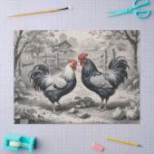 Kippen Erf Ontwerp Tissuepapier (Craft)