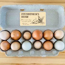 kippen Familie Eieren Boerderij Kartonnen doos Et