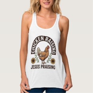 Kippen Fokken Jezus Prijs Vintage Boerderij Shirt_ Tanktop