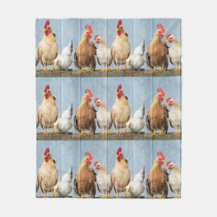 Kippen Galore Fleece Deken