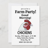 Kippen Goedemorgen grappige kip Kaart (Voorkant)