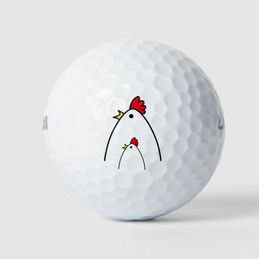 Kippen Golfballen (Voorkant)