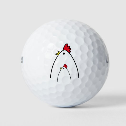 Kippen Golfballen (Voorkant)
