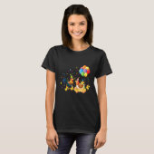 Kippen Grappig kippenmotief T-shirt (Voorkant volledig)