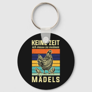 Kippen Grappige Zin Niet Tijd Ik Moet Naar Mijn G Sleutelhanger