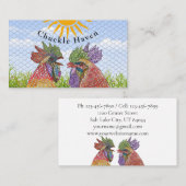 Kippen Haan en Hen Country Boerderij Visitekaartje (Voorkant / Achterkant)