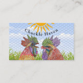 Kippen Haan en Hen Country Boerderij Visitekaartje (Voorkant)