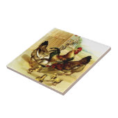 Kippen Haan en kippen Tegeltje (Zijkant)