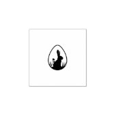 Kippen, Hen Eggs | Pasen Bunny | Eieren Mini Stamp Rubberstempel (Afrduk)