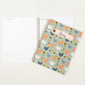 Kippen in de Bloemen Gepersonaliseerde Planner (Display)