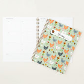 Kippen in de Bloemen Gepersonaliseerde Planner (Display)