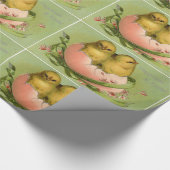 Kippen in de schaal van eieren cadeaupapier (Hoek)