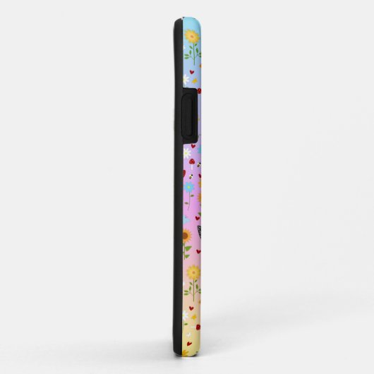 Kippen in de tuin bij zonsondergang Case-Mate iPhone case (Achterkant/rechts)