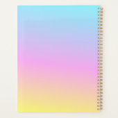 Kippen in de tuin bij zonsondergang planner (Achterkant)