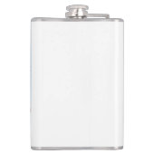 Kippen in de winter heupfles (Achterkant)