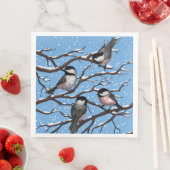 Kippen in de winter servet (Insitu)