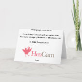 Kippen in het Wenskaart van de Sneeuw Kaart (Achterkant)