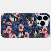 Kippen in het wild roos in roze en blauw Case-Mate iPhone case (Achterkant (horizontaal))