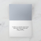 Kippen in Snow Birthday Humor Kaart (Binnen)