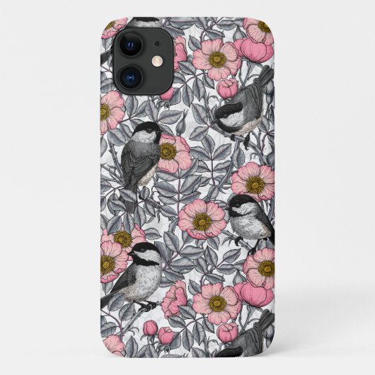 Kippen in vrij roos, roze en grijs Case-Mate iPhone case (Achterkant)