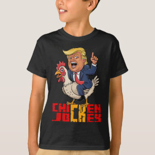 Kippen Jockey Trump Grappige Politieke Meme T-shirt