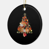 Kippen kerstboom Merry Clucking Matching Fa Keramisch Ornament (Links)