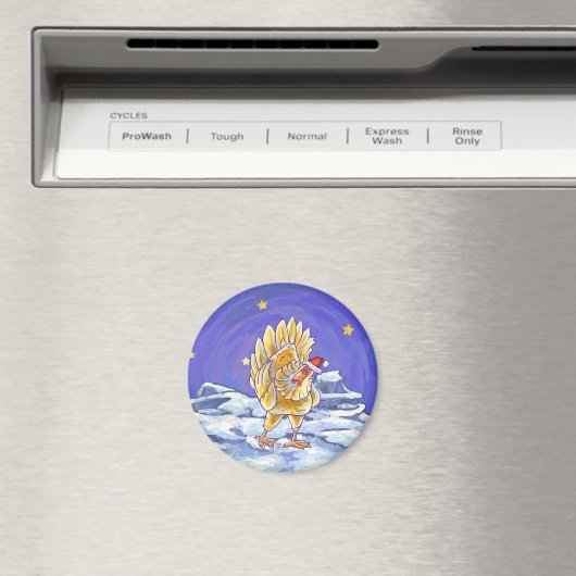 Kippen Kerstmis Magneet (Insitu (Vaatwasser))