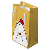 Kippen Klein Cadeauzakje (Achterkant Gekanteld)
