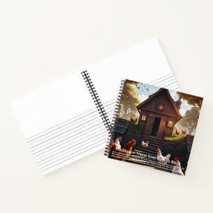 Kippen Kom naar huis Roost Notitieboek