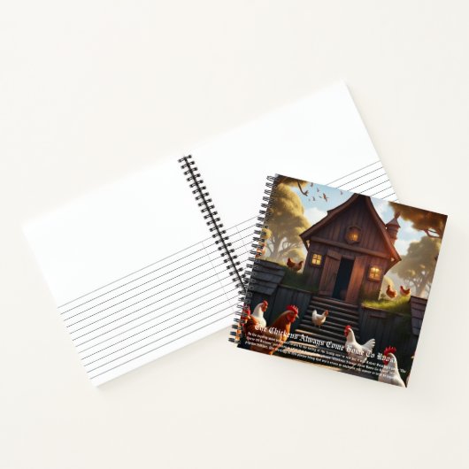 Kippen Kom naar huis Roost Notitieboek (Binnen)