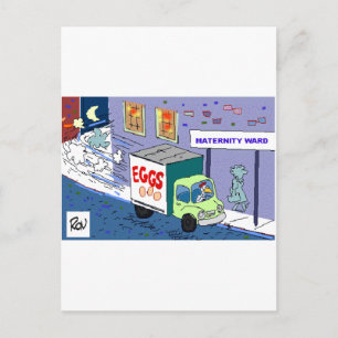 Kippen Kraamafdeling Grappige Cartoon Cadeaus & T- Briefkaart