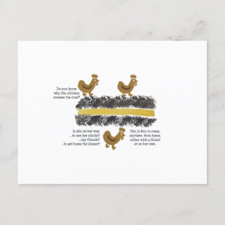 Kippen Kruisen het Briefkaart weg