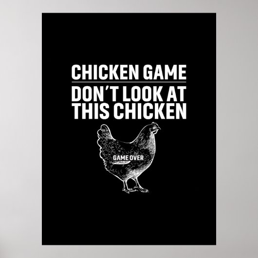 Kippen Kunst Kippen Spel Poster (Voorkant)