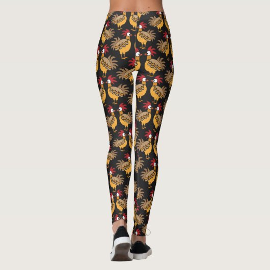 Kippen Leggings (Achterkant)