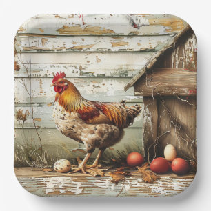 Kippen Lekker Feest Papieren Bord