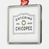 Kippen, MA Holiday Wreated Ceramic Ornament (Links)