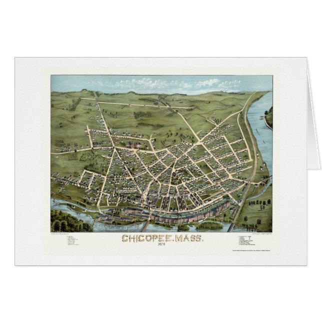 Kippen, MA Panorama Map - 1878 (Voorkant Horizontaal)
