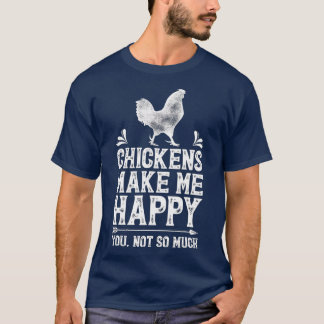 Kippen maken me een gelukkige kip met meer dan een t-shirt