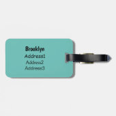 Kippen met eieren op de cartoon van borden bagagelabel (Achterkant horizontaal)