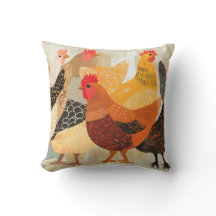 Kippen met gevarieerde veren patronen en kleuren