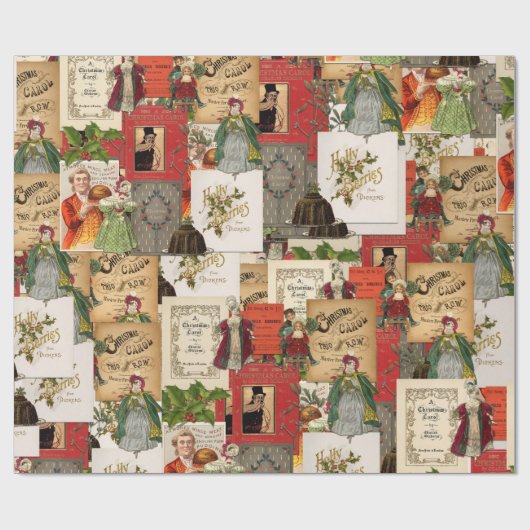 Kippen met kerstmis cadeaupapier (Vlak)