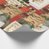 Kippen met kerstmis cadeaupapier (Hoek)