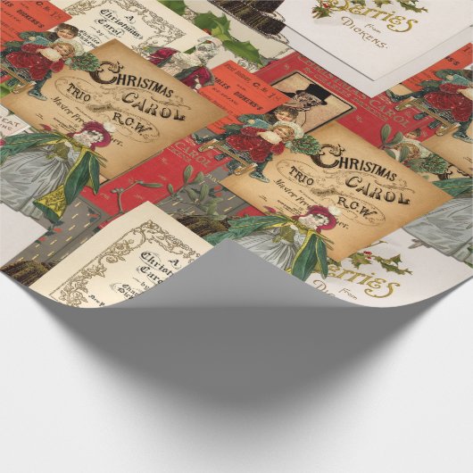 Kippen met kerstmis cadeaupapier (Hoek)