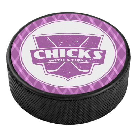 Kippen met kruideniersluiken hockey puck (3/4)